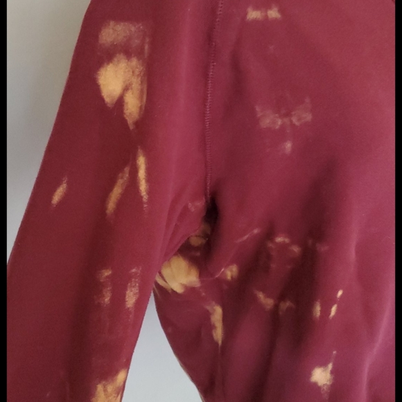 Uniqlo custom tie dye burgundy - Picture 4 of 6